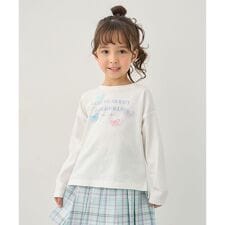 【綿100%】ロゴプリント 長袖Tシャツ