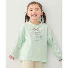 【綿100%】ロゴプリント 長袖Tシャツ