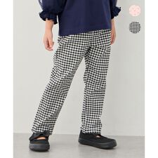 【洗濯機可能】ときめきストレッチ 総柄パンツ