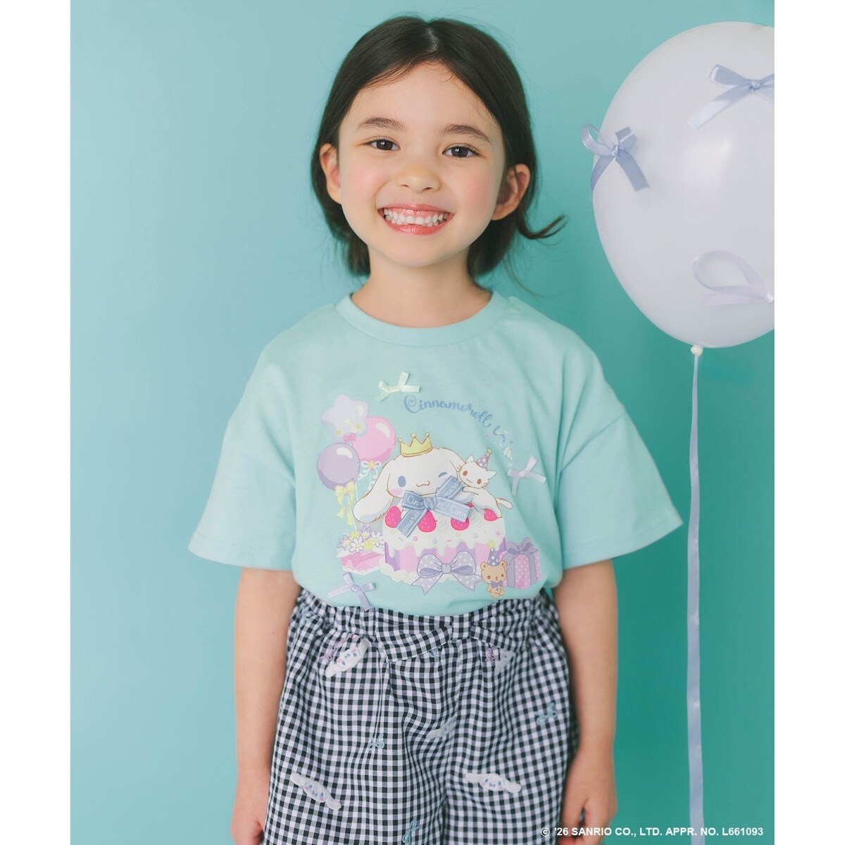 【シナモロール×ANY KIDS】プリント 半袖Tシャツ