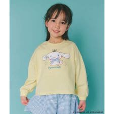 【シナモロール×ANY KIDS】アップリケ 長袖Tシャツ