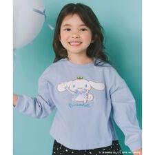 【シナモロール×ANY KIDS】アップリケ 長袖Tシャツ