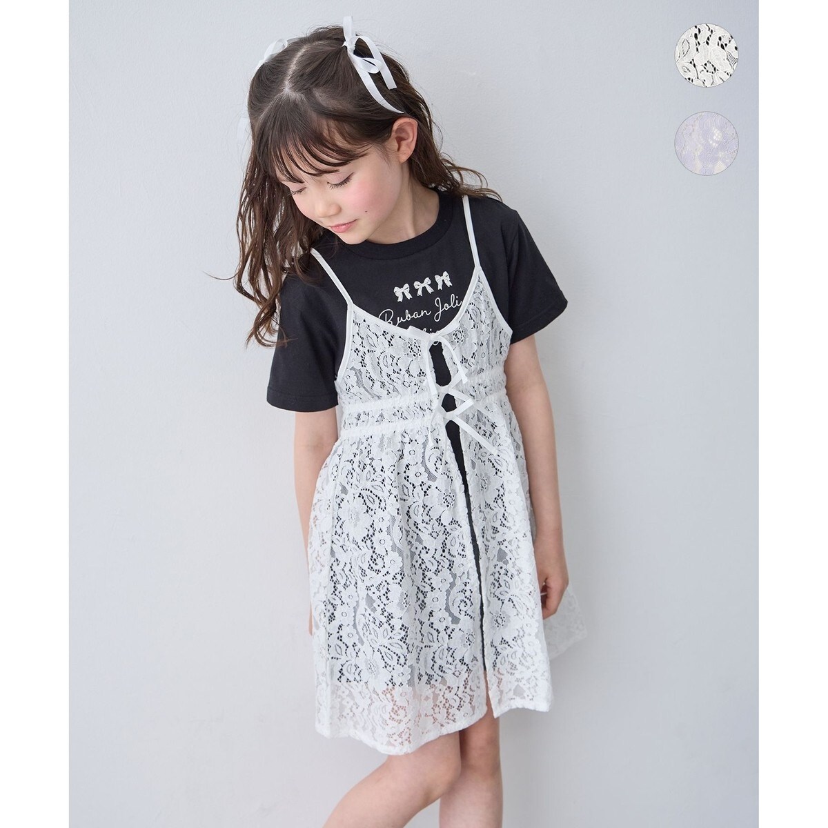 2点セット】Tシャツ×レース キャミソールチュニック | エニィ(ANY