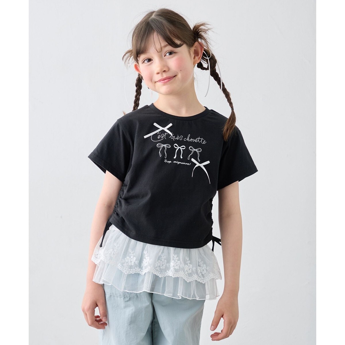 洗濯機可能】ドロスト 裾リボンTシャツ | エニィ(ANY) | マルイウェブ
