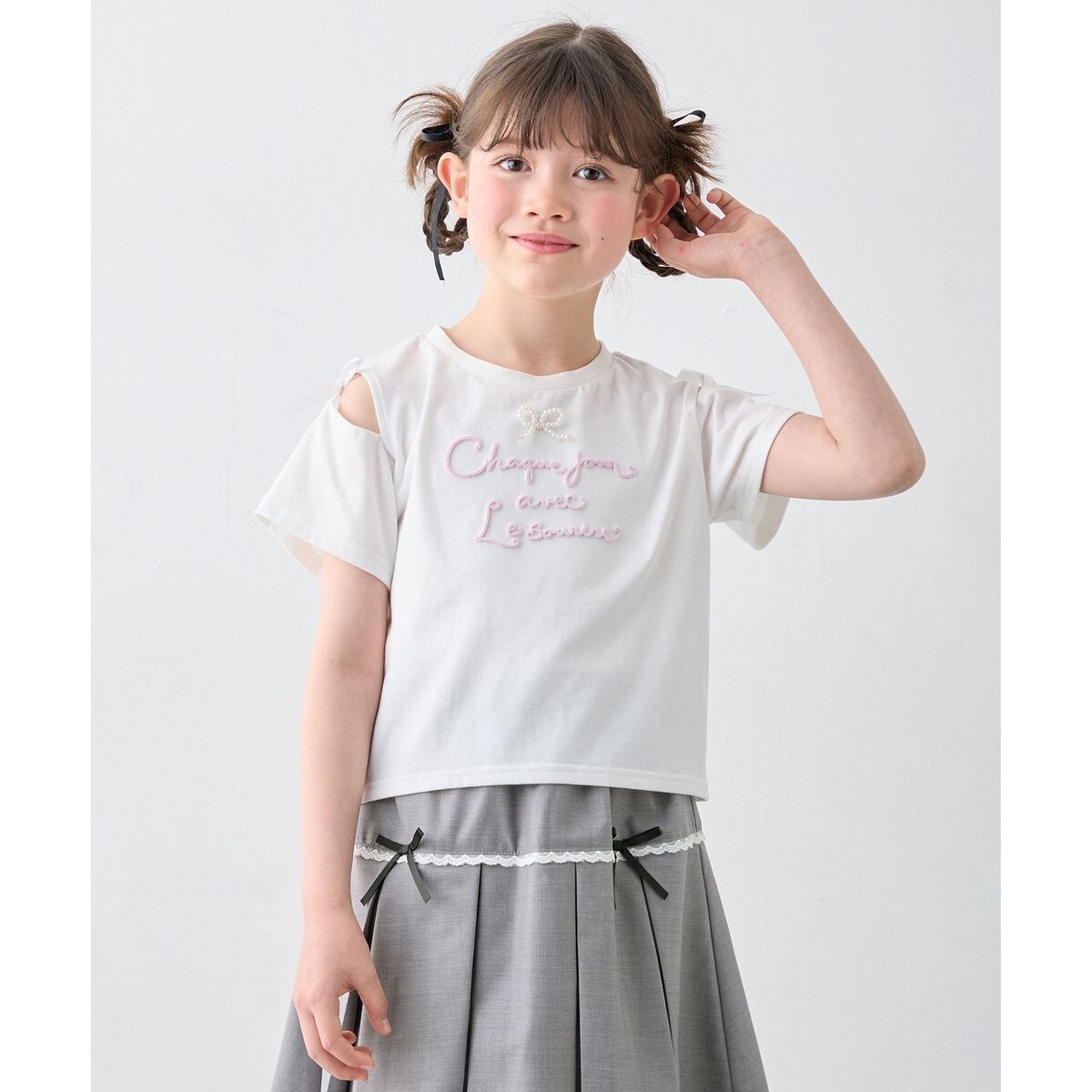 洗濯機可能】肩あき ロゴ刺繍Tシャツ | エニィ(ANY) | マルイウェブ