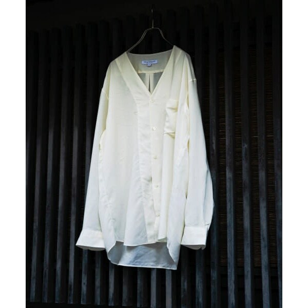 60/-レーヨンノーカラーシャツ | アーバンリサーチ(URBAN RESEARCH