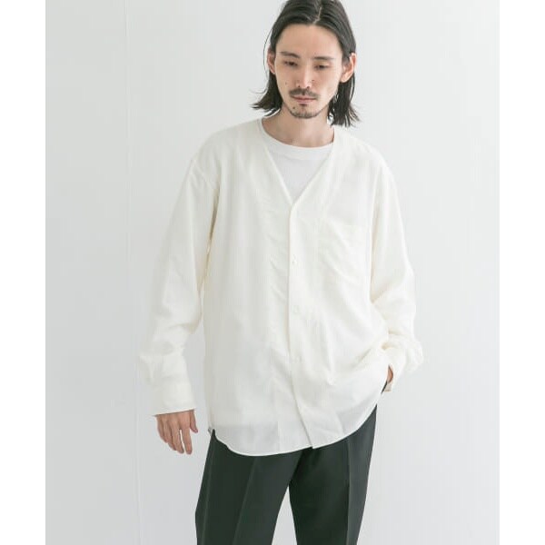 60/-レーヨンノーカラーシャツ | アーバンリサーチ(URBAN RESEARCH) | マルイウェブチャネル