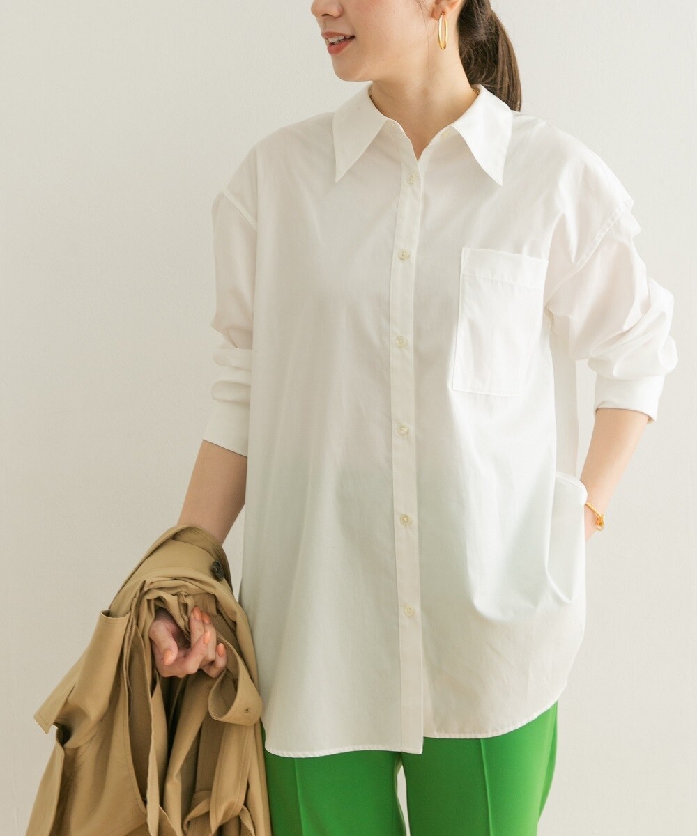 今季一番 ロングカフスシャツ シャツ