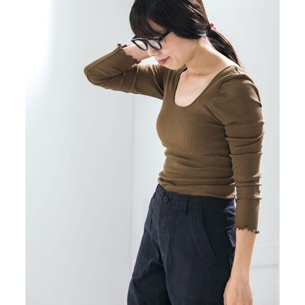 トップス HAKUJI Supima silk Long-sleeve Pullover HAKUJI tシャツ Tシャツ SUPIMA SILK LONG レディース