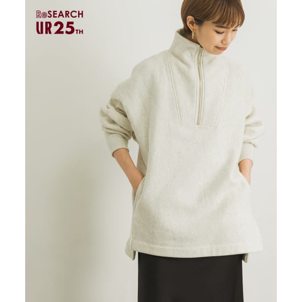 25周年別注』Champion×UR リバースウィーブハーフZIP SWEAT | アーバン