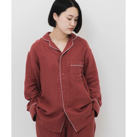 URBAN RESEARCH×UCHINO ソフトタッチガーゼパジャマトップス 