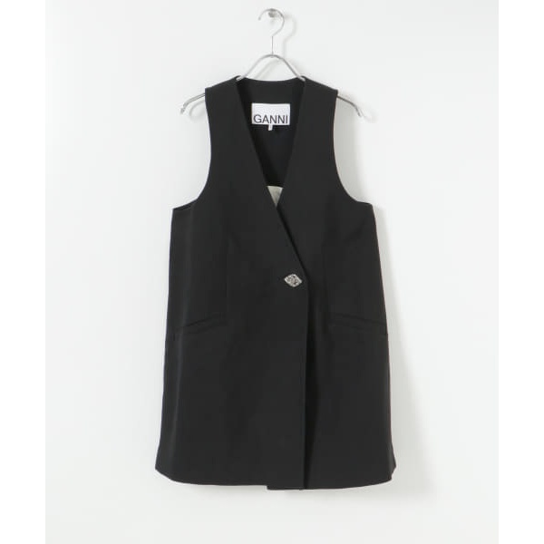 GANNI Cotton Suiting Vest | アーバンリサーチ(URBAN RESEARCH