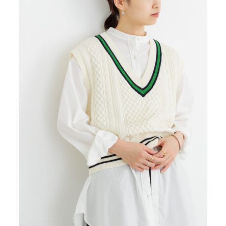 アーバンリサーチ] ベスト 『別注』ROUTINE WOOL KNIT VEST レディース  
