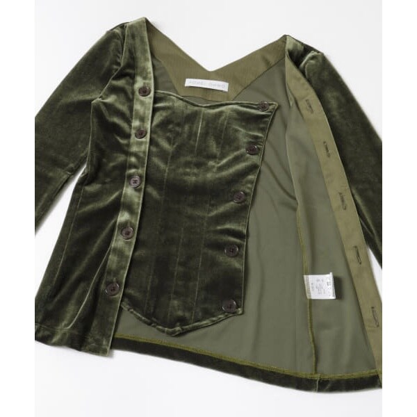 YOHEI OHNO Stomacher Velour Top | アーバンリサーチ(URBAN