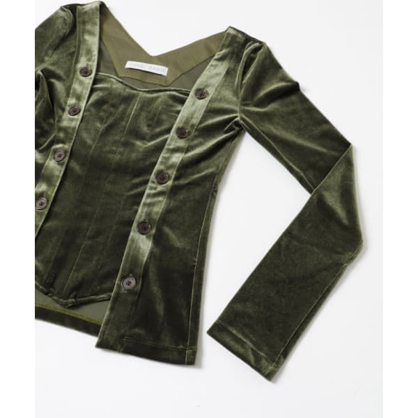 YOHEI OHNO Stomacher Velour Top | アーバンリサーチ(URBAN