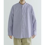 トーマスメイソンバンドカラーオーバーシャツ|詳細画像