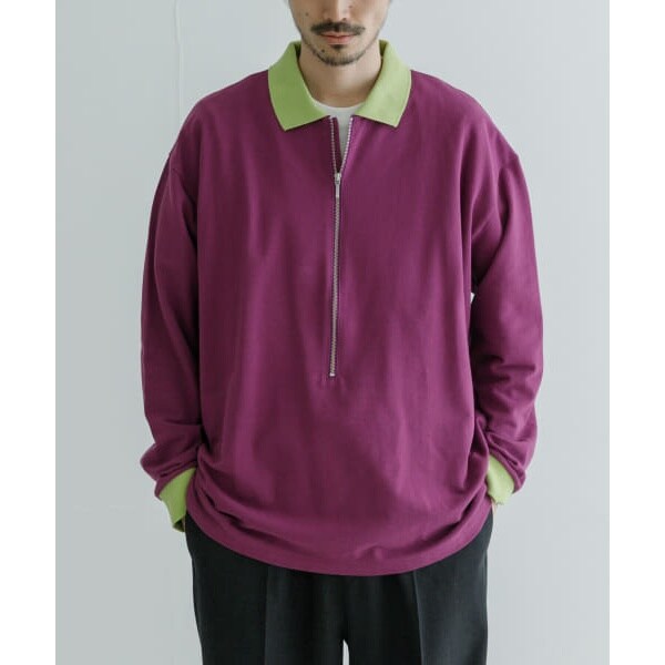 REVERBERATE ZIP LONG SLEEVE POLO | アーバンリサーチ(URBAN