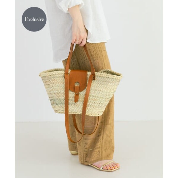 別注』KECH Le ESSENTIELS×UR RAFFIALEATHER2WAYBAG | アーバン