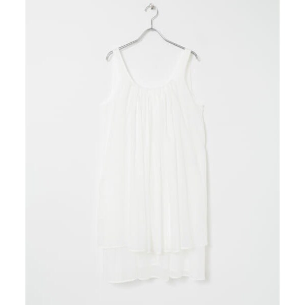 AMOMENTO NECK SHIRRING SHEER DRESS | アーバンリサーチ(URBAN