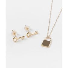 ff by decor urban research　キーネックレスピアス セット