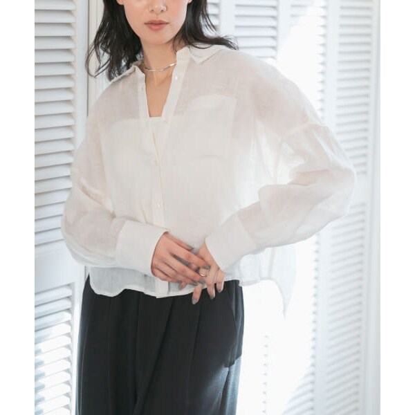 URBAN RESEARCH / アーバンリサーチ リネンワイドショートシャツ URBAN RESEARCH ブラウス シャツ リネンワイドショートシャツ