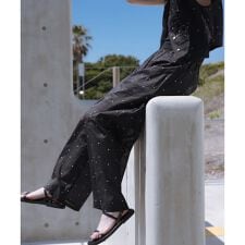 new basic　オーガンジードットイージーパンツ