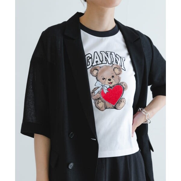 GANNI Jersey TEDDY Relaxed T-SHIRTS | アーバンリサーチ(URBAN