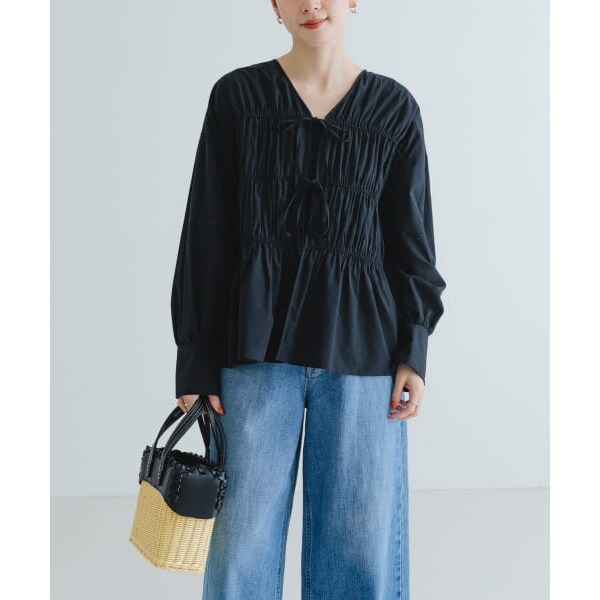 【アーバンリサーチ】スパンコール刺繍ブラウス URBAN RESEARCH ブラウス シャツ スパンコール刺繍ブラウス