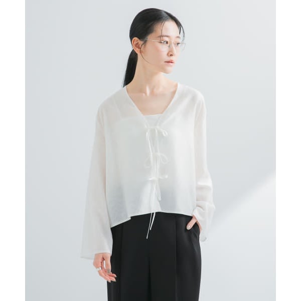 URBAN RESEARCH / アーバンリサーチ コットンカラミシアーオーバーシャツ URBAN RESEARCH ブラウス シャツ コットンカラミシアーオーバー