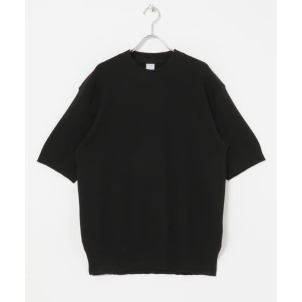 BRIEFING×WLG ミラノリブ切替ニット ナノ・ユニバース 黒M 予約商品】BRIEFING×WLG ミラノリブ切替ニット