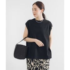 フレンチスリーブチュニックニット