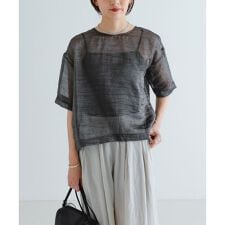 シルクブレンドシアーブラウス