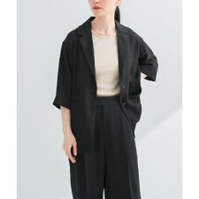 『接触冷感』Naiaアセテートハーフスリーブジャケット