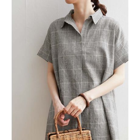 チェック柄スキッパーフレアシャツ | アーバンリサーチ ドアーズ(URBAN  