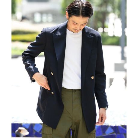 LIFESTYLETAILORメタルボタンWブレザー