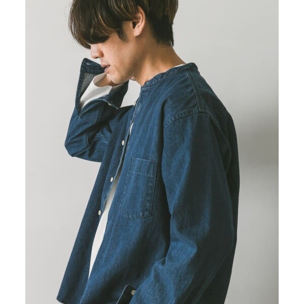 公式サイト - ハイブランドの新作が続々登場 デニムバンドカラーシャツ | ドアーズ(URBAN アーバンリサーチ トップス