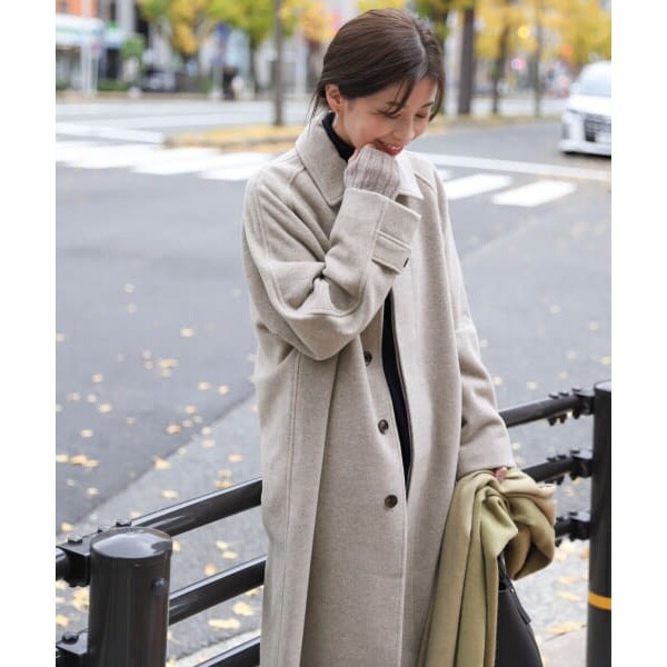 極美品✨ドアーズ　23SS バルマカンコート　ゆったり36 濃いベージュ バルマカンコート | アーバンリサーチ ドアーズ(URBAN RESEARCH