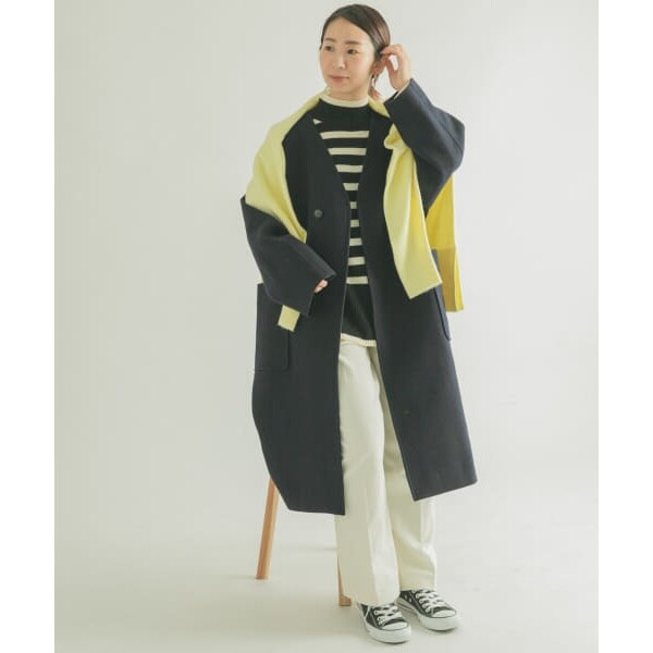 FORK&SPOON◆Vネックコクーンコート FORK&SPOON（フォークアンドスプーン）の「FORK&SPOON Vネック