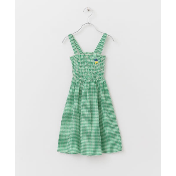 BOBO CHOSES Green Vichy strap Dress(KIDS) | アーバンリサーチ