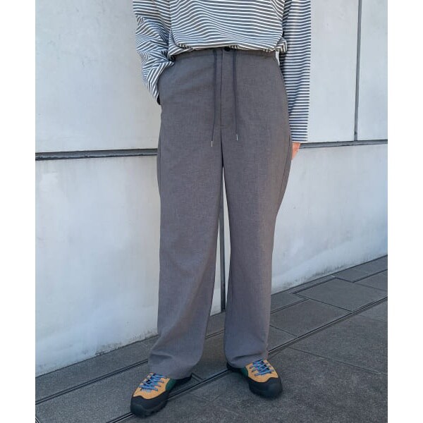 UNIFY アーバンリサーチドアーズ　パンツ UNIFY 強撚ポリエステルセンタープレスパンツ | アーバン
