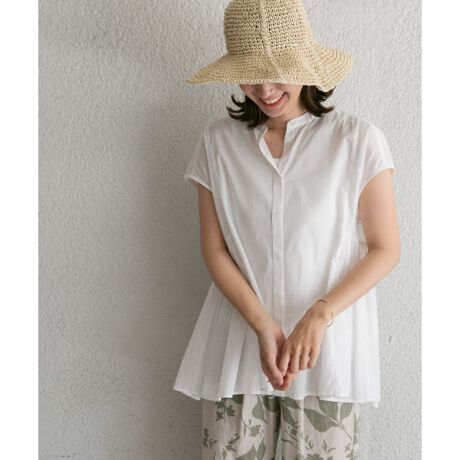 イエナ ♡ 2023 Cotton Ramieギャザーブラウス スカート（コットン  