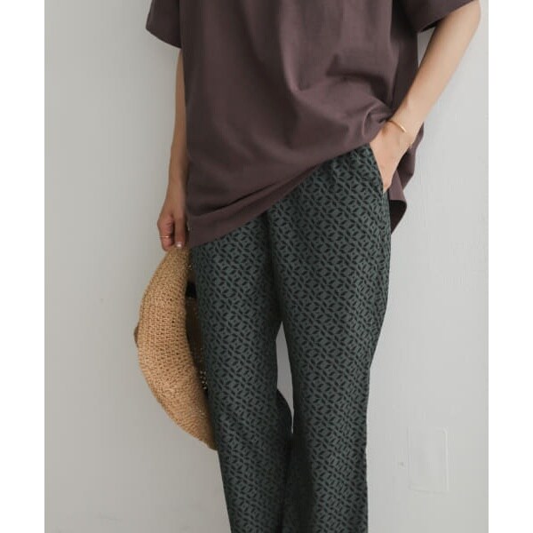 6(ROKU)＞JACQUARD PANTS/パンツ