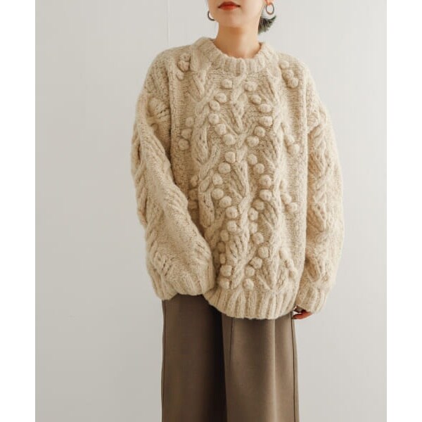 トップス KHWOPA cable pullover KHWOPA×DOORS cable pullover