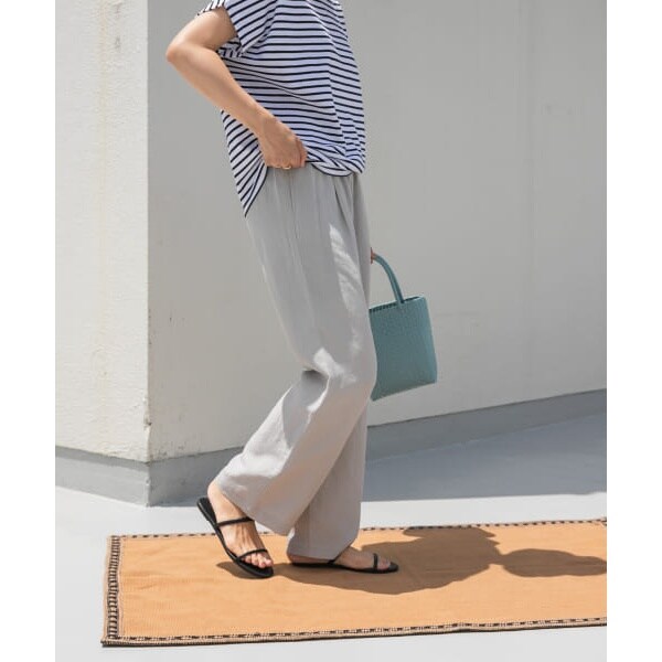 新品◎アーバンリサーチドアーズ◎リネン混イージーパンツ// GREIGE ITEMS URBANRESEARCH パンツ リネン混イージーパンツ レディース
