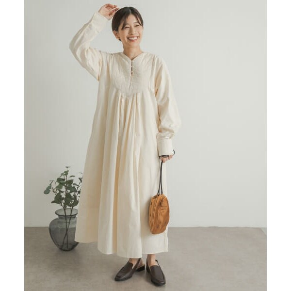 アーバンリサーチドアーズ 美品　ナチュラルキルティングタックワンピース　ロング丈 キルティングタックワンピース | アーバンリサーチ ドアーズ