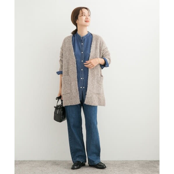 【新品未開封】デニムバンドカラーシャツ　INDIGO デニムバンドカラーシャツ | アーバンリサーチ ドアーズ(URBAN