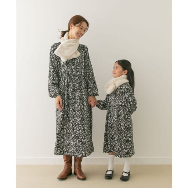 親子2点セット　新品　未使用　親子リンク　白襟ドットワンピース 親子リンク』add fabrics撥水ワンピース(KIDS) | アーバン