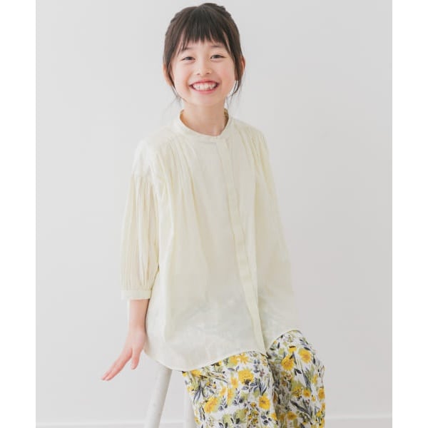 美品♡IENA コットンボイルギャザーブラウス　白 セール】【NE QUITTEZ PAS/ヌキテパ】 コットンボイルギャザー