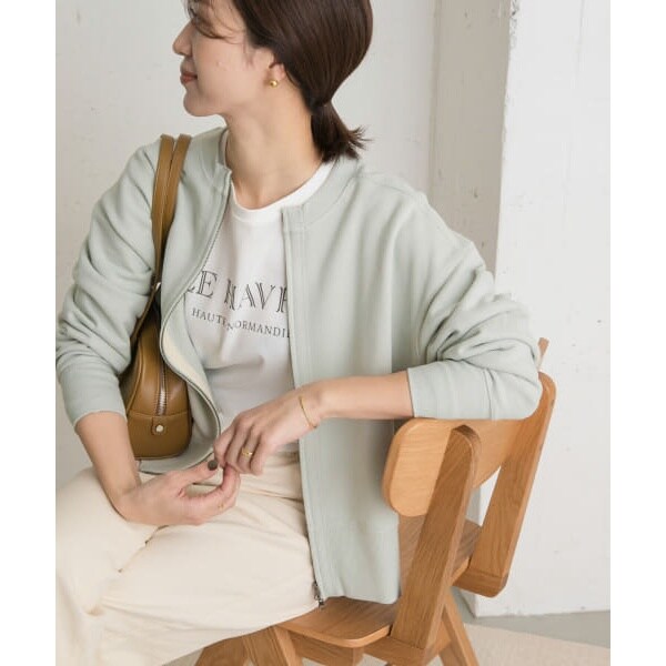 一部WEB限定カラー』コットンスウェットZIPカーディガン