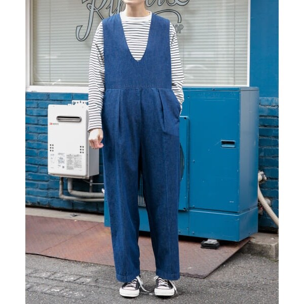 URBAN RESEARCH DOORS リネンMIXコンビネゾンオールインワン セール】リネンMIXコンビネゾン（サロペット/オーバーオール